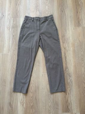 Babaton Brown-Gray Houndstooth Dress Pants